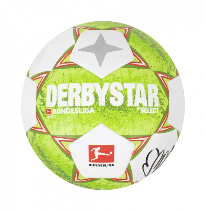 Erling Haaland Signed Derbystar Bundesliga Football In Acrylic Case