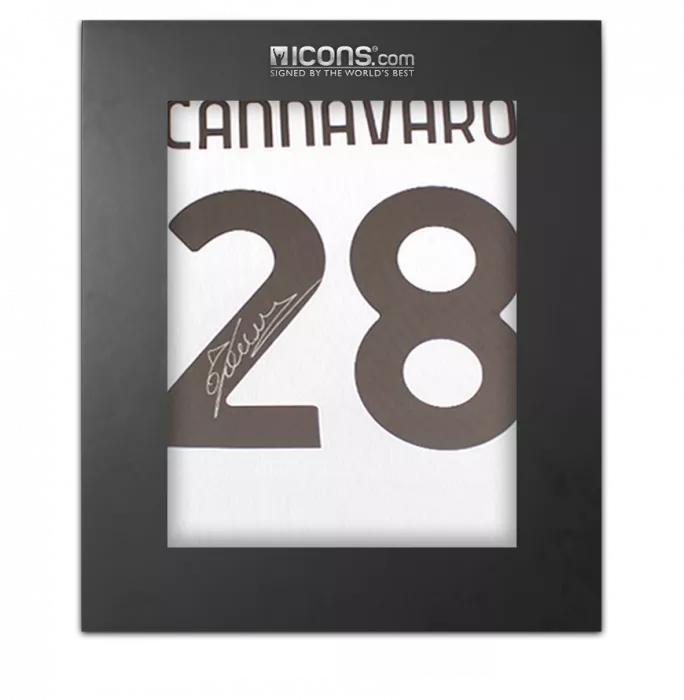 Fabio Cannavaro Back Signed Juventus 2021-22 Home Shirt In Deluxe Packaging