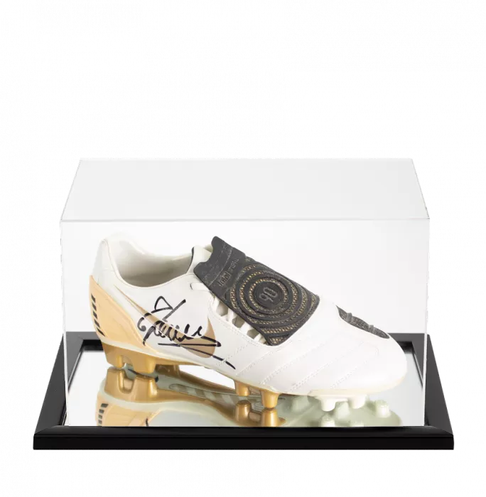 Fabio Cannavaro Signed Nike Total 90 Boot In Acrylic Case