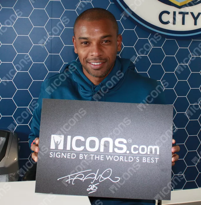 Fernandinho Signed Manchester City Captain's Armband