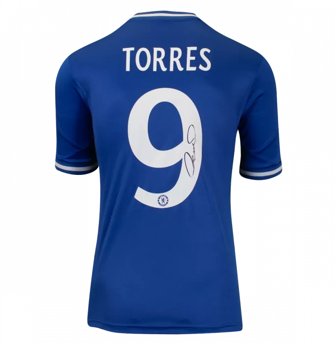 Fernando Torres Back Signed Chelsea FC 2013-14 Home Shirt