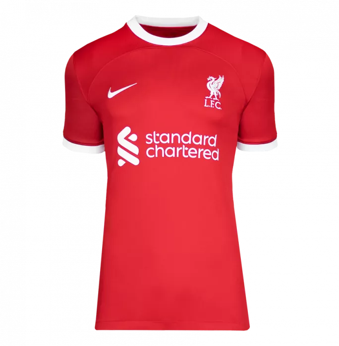 Fernando Torres Back Signed Liverpool 2023-24 Home Shirt In Hero Frame: Option 1