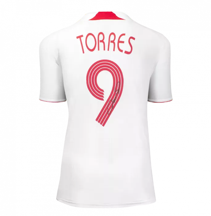 Fernando Torres Back Signed Liverpool FC 2007-08 Away Shirt