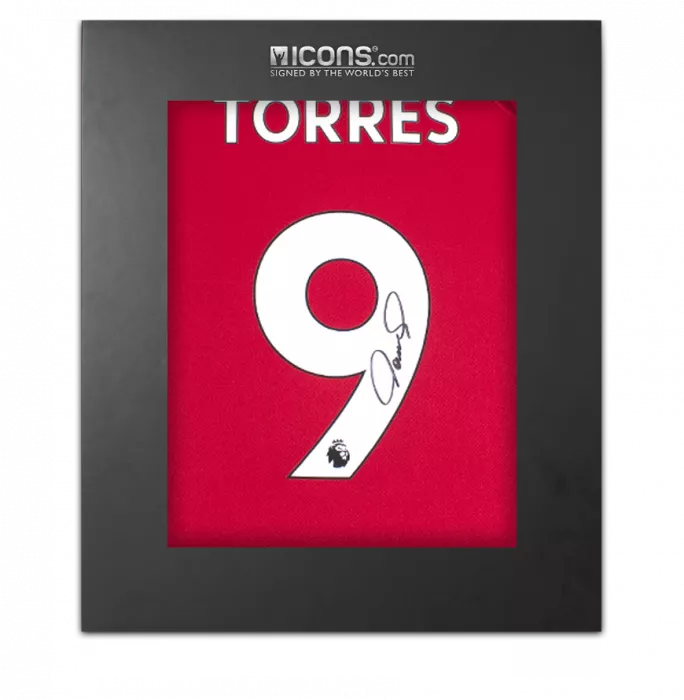 Fernando Torres Back Signed Liverpool FC 2022-23 Home Shirt In Deluxe Packaging