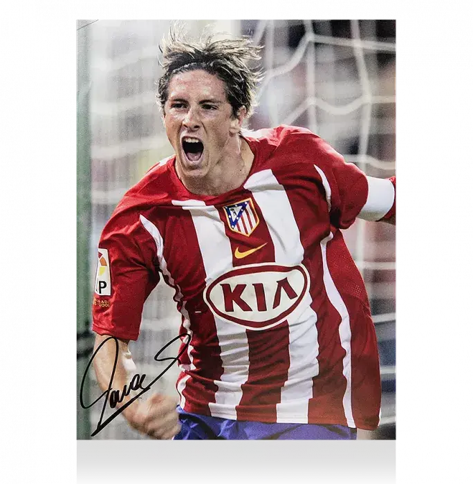 Fernando Torres Signed Atletico Madrid Photo: El Niño