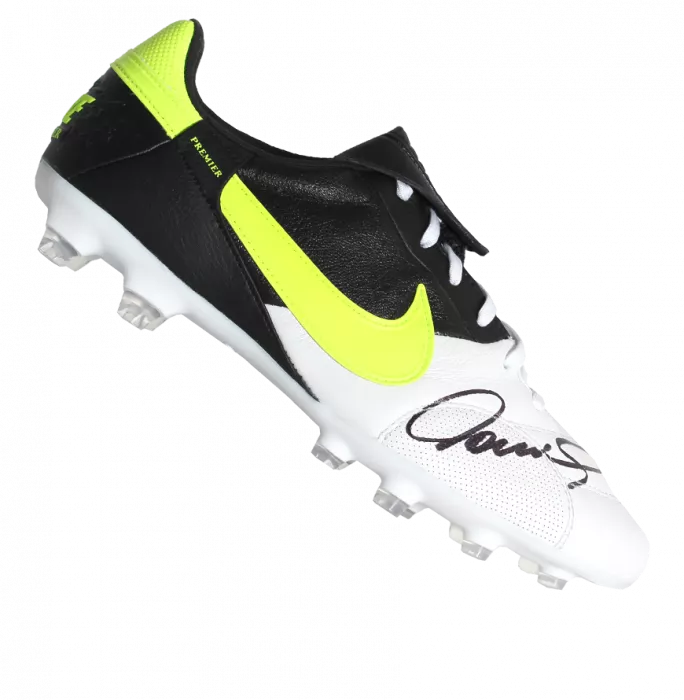 Fernando Torres Signed Black And White Nike Premier Boot In Bubble Frame: Option 1