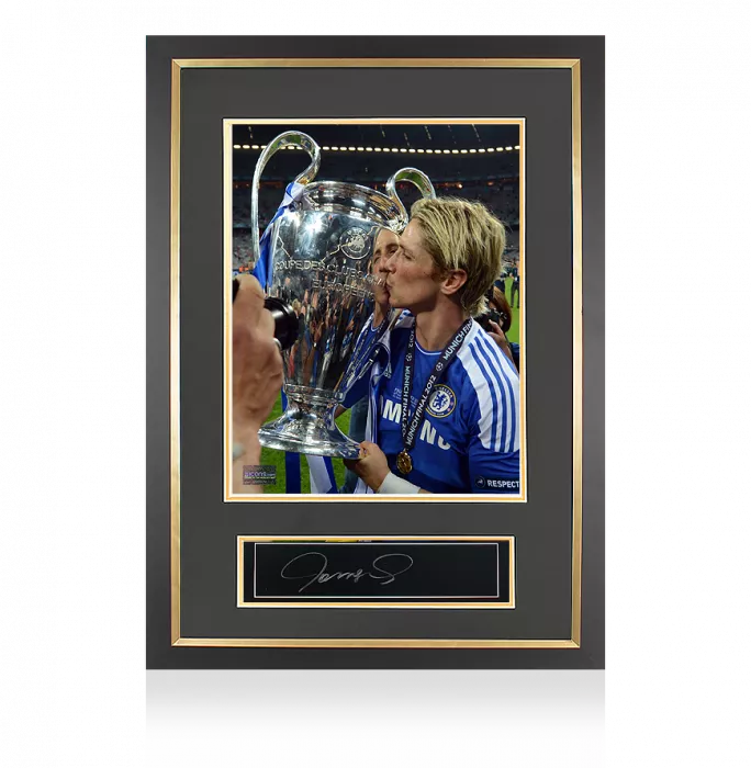 Fernando Torres Signed Plaque and Photo Frame: Chelsea FC Legend
