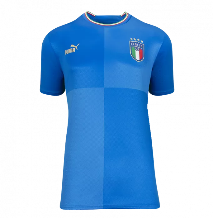 Filippo Inzaghi Back Signed Italy 2022-23 Home Shirt With Fan Style Number In Deluxe Packaging