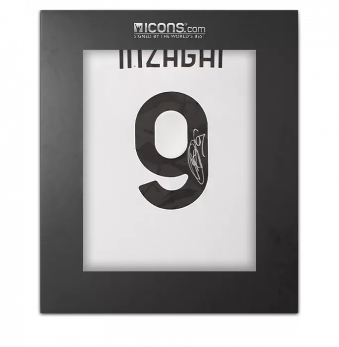 Filippo Inzaghi Back Signed Juventus 2024-25 Home Shirt with Fan Style Number In Deluxe Packaging