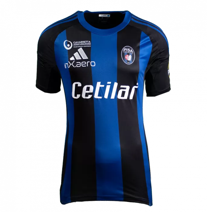 Filippo Inzaghi Back Signed Pisa SC 2024-25 Home Shirt In Classic Frame