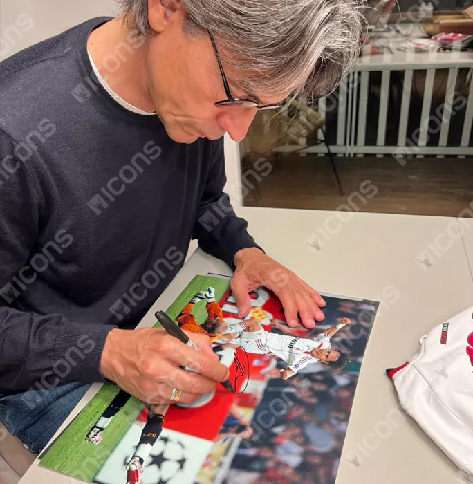 Filippo Inzaghi Official AC Milan Signed And Framed Photo: 2007 UEFA Champions League Final Goal