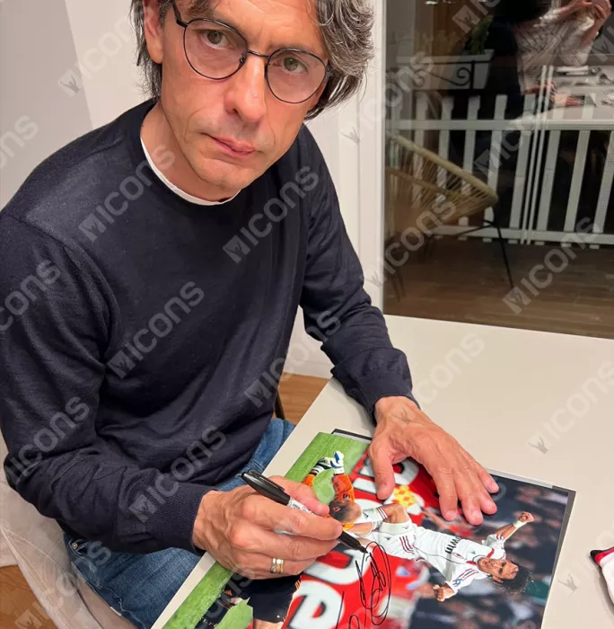 Filippo Inzaghi Official AC Milan Signed And Framed Photo: 2007 UEFA Champions League Final Goal