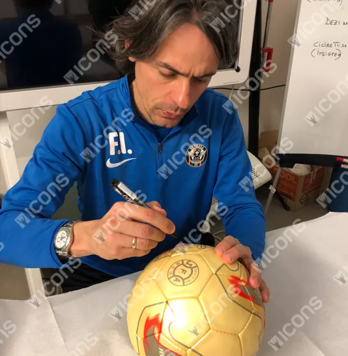 Filippo Inzaghi Signed Adidas Fevernova Football