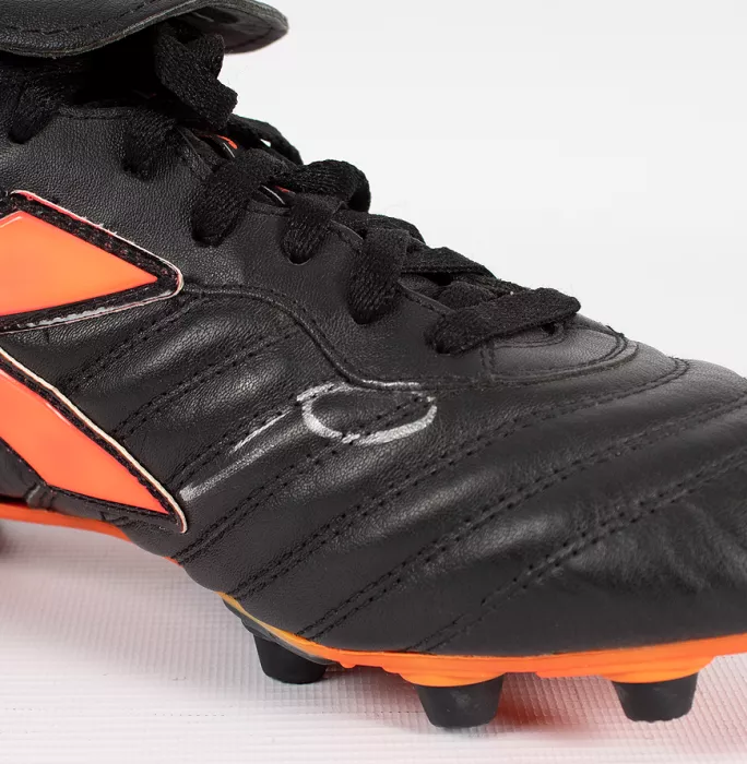 Filippo Inzaghi Signed Black And Orange Inzaghi Diadora Boot: Special Edition