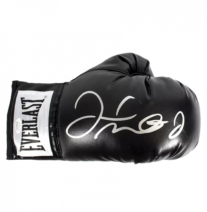 Floyd Mayweather Signed Black Everlast Boxing Glove In Acrylic Case