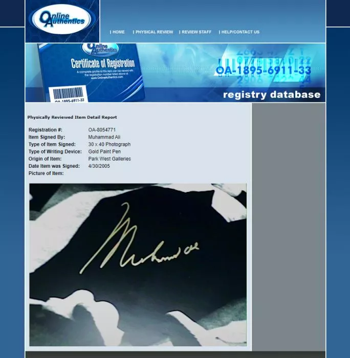 Framed Muhammad Ali Signed Photo - Standing Over The Beatles (OA-8054771)