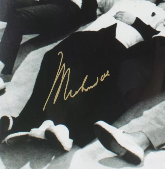 Framed Muhammad Ali Signed Photo - Standing Over The Beatles (OA-8054771)