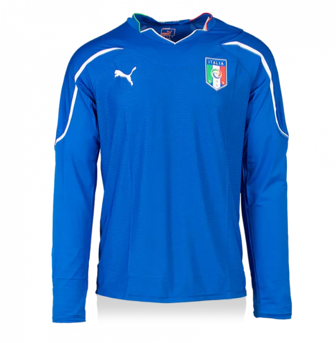Francesco Totti Back Signed Italy 2010-12 Home Shirt