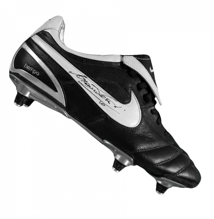 Francesco Totti Signed Black Nike Tiempo Boot