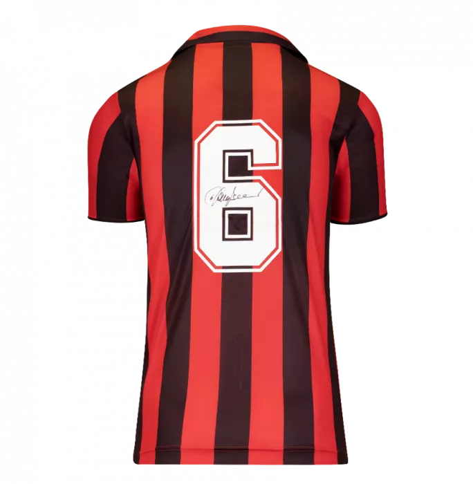 Franco Baresi Official AC Milan Back Signed And Framed 1988 Home Shirt