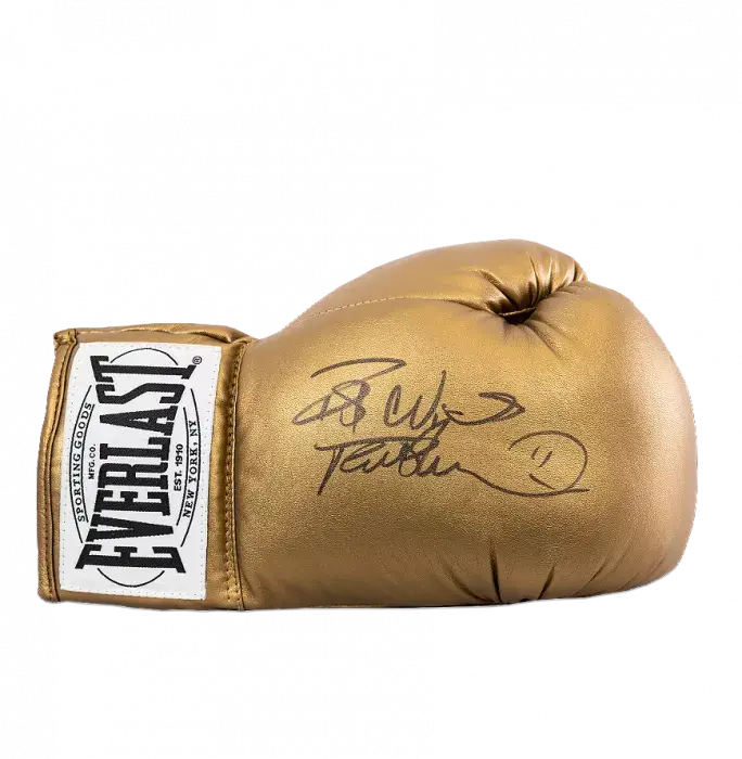 Frank Bruno Signed Gold Everlast Boxing Glove