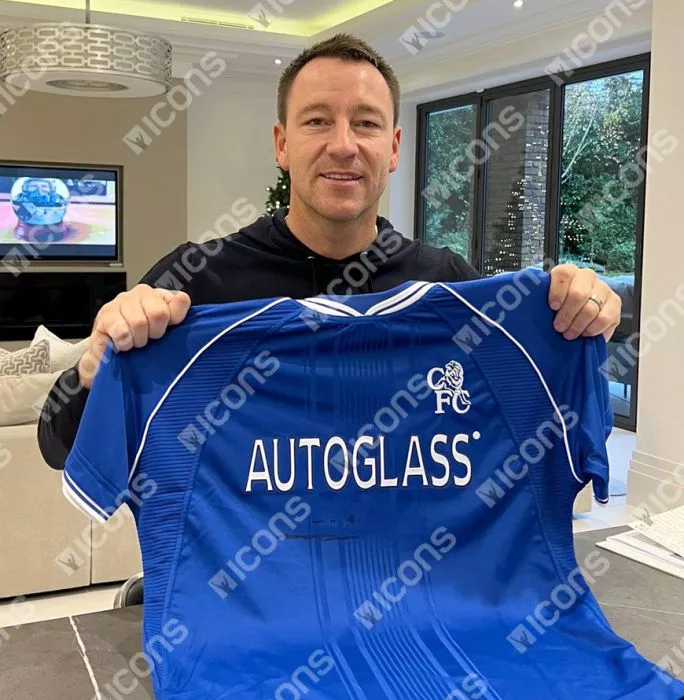 Frank Lampard And John Terry Front Signed Chelsea 2000-01 Home Shirt