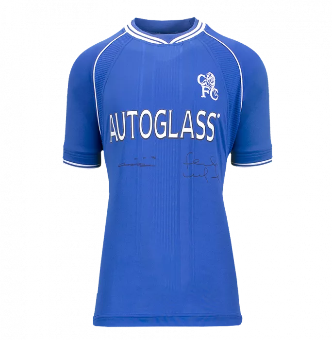Frank Lampard and John Terry Front Signed Chelsea 2000-01 Home Shirt