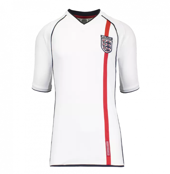 Frank Lampard Back Signed England 2002 Home Shirt With Fan Style Numbers