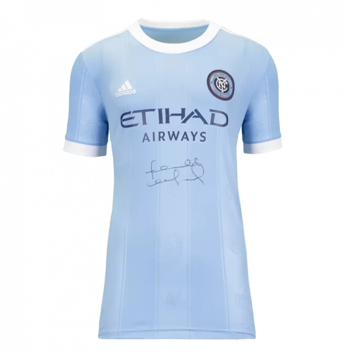 Frank Lampard Front Signed New York City 2021-22 Home Shirt In Classic Frame