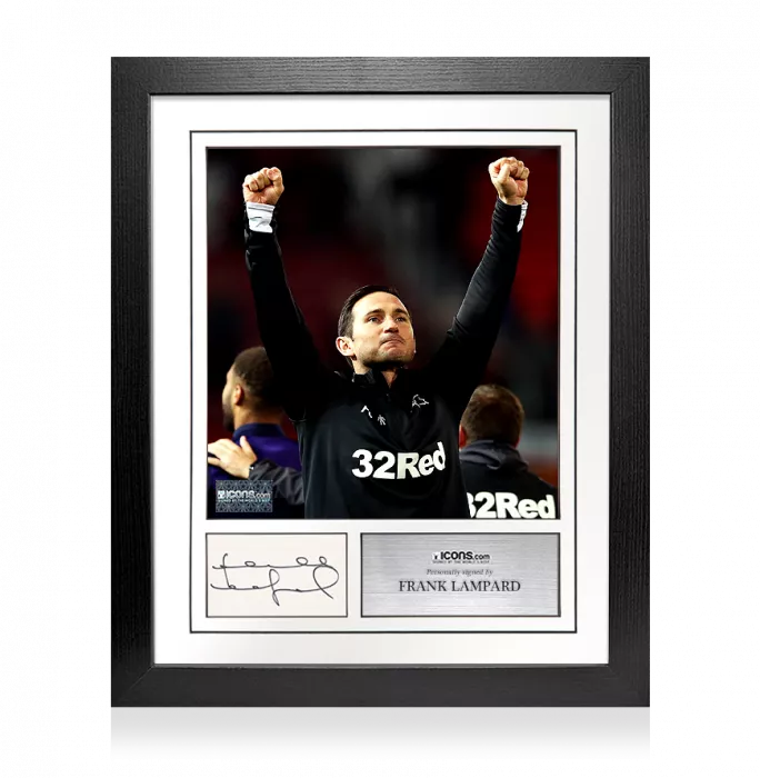 Frank Lampard Signed Card and Derby County Photo Frame – Option 1
