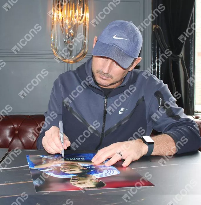 Frank Lampard Signed Chelsea Photo: Celebration With John Terry