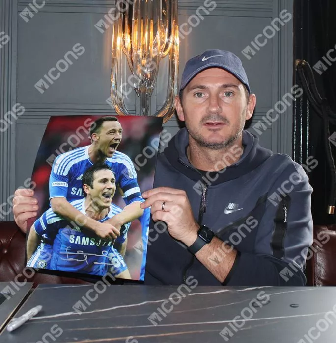 Frank Lampard Signed Chelsea Photo: Celebration With John Terry