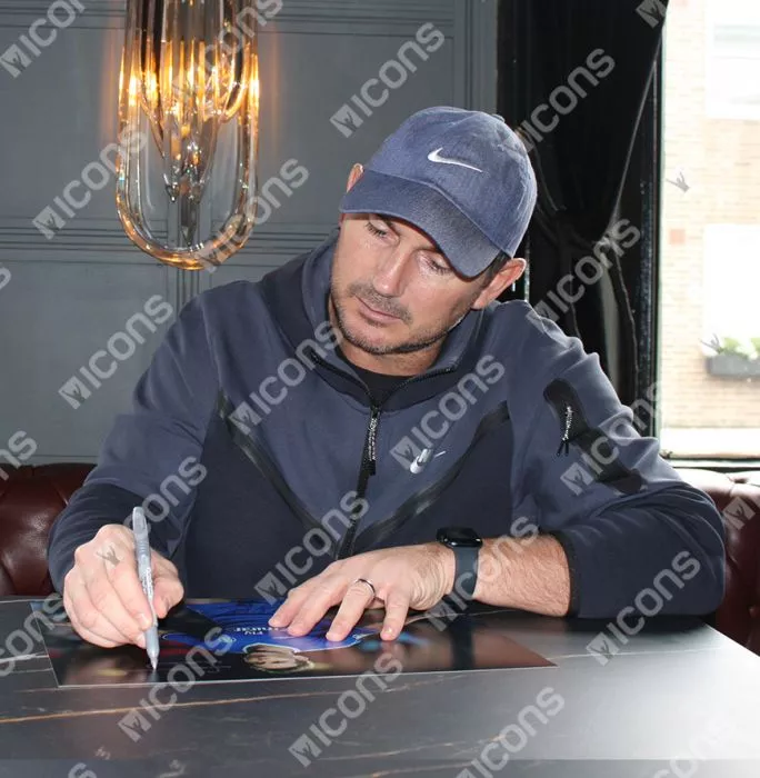 Frank Lampard Signed Chelsea Photo: UEFA Champions League Goal Vs AS Monaco