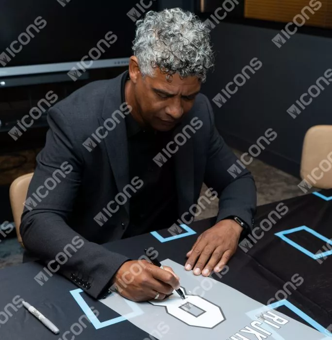 Frank Rijkaard Back Signed Ajax 2023-24 Home Shirt