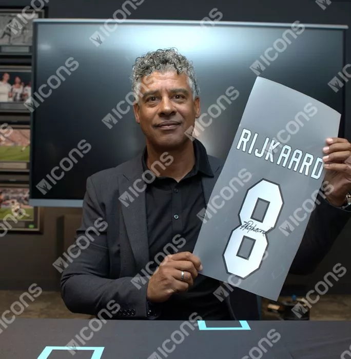 Frank Rijkaard Back Signed Ajax 2023-24 Home Shirt