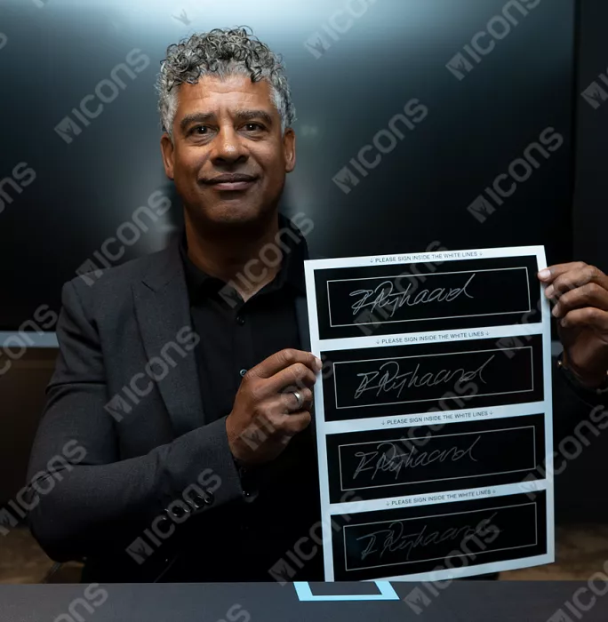 Frank Rijkaard Signed Plaque And Photo Frame: UEFA EURO 1988 Winner