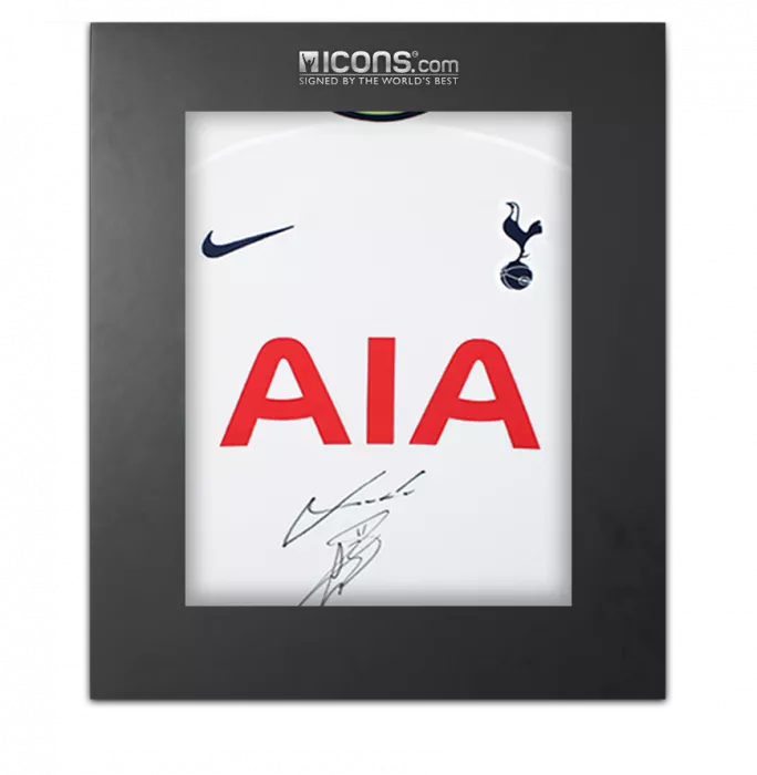 Gareth Bale and Luka Modric Dual Signed Tottenham Hotspur 2022-23 Home Shirt In Deluxe Packaging