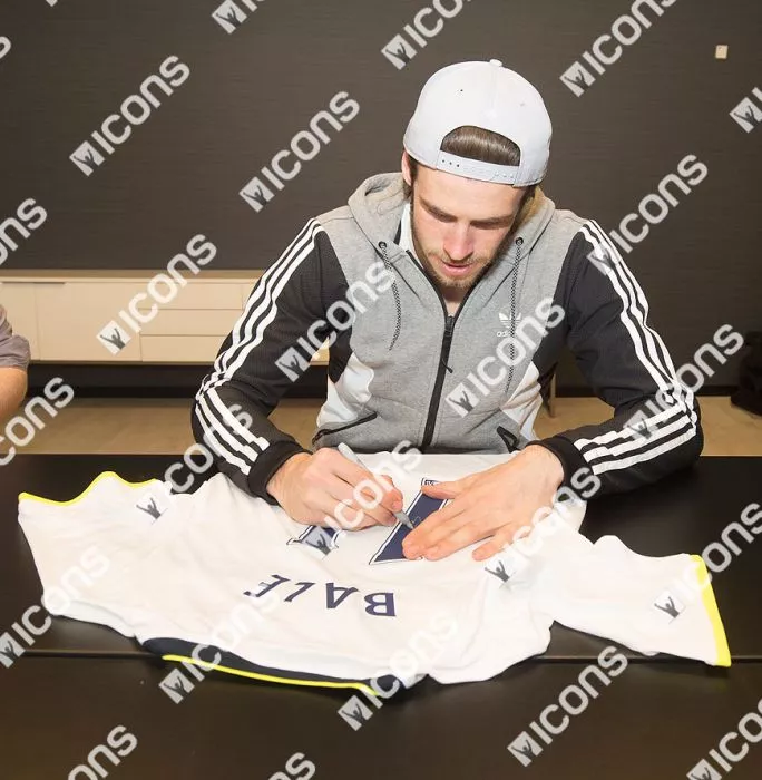 Gareth Bale Back Signed And Framed Tottenham Hotspur Home Shirt