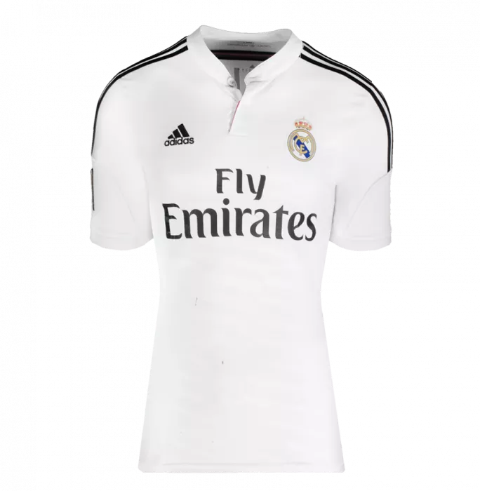 Gareth Bale Back Signed Real Madrid 2014-15 Home Shirt - "5x UCL Winner" Inscription In Classic Frame