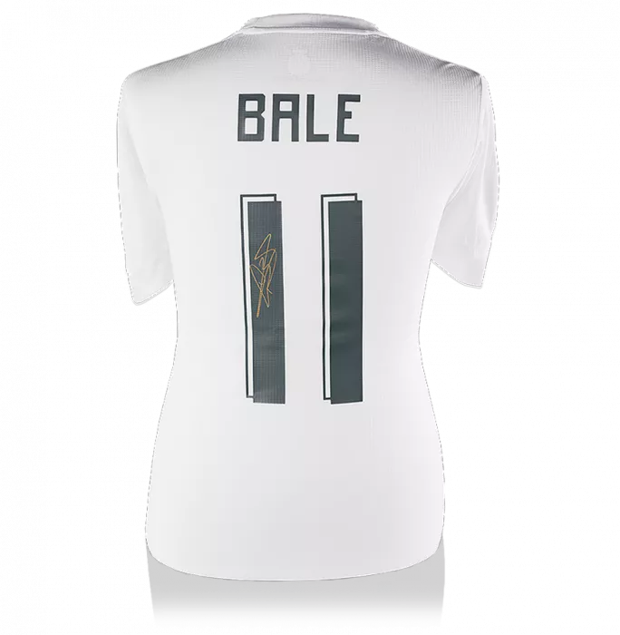 Gareth Bale Back Signed Real Madrid 2015-16 Home Shirt