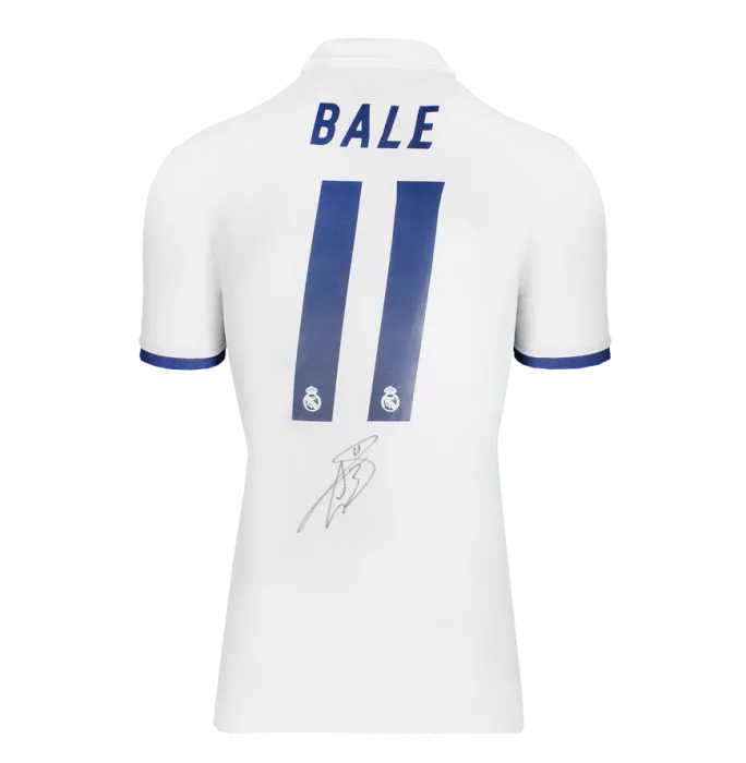 Gareth Bale Back Signed Real Madrid 2016-17 Home Shirt