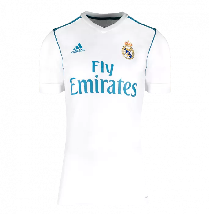 Gareth Bale Back Signed Real Madrid 2017-18 Home Shirt - "5x UCL Winner" Inscription