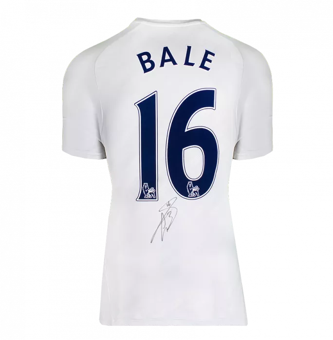 Gareth Bale Back Signed Tottenham Hotspur 2007-08 Home Shirt In Classic Frame