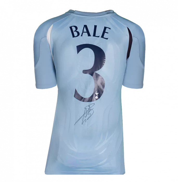 Gareth Bale Back Signed Tottenham Hotspur 2010-11 Away Shirt