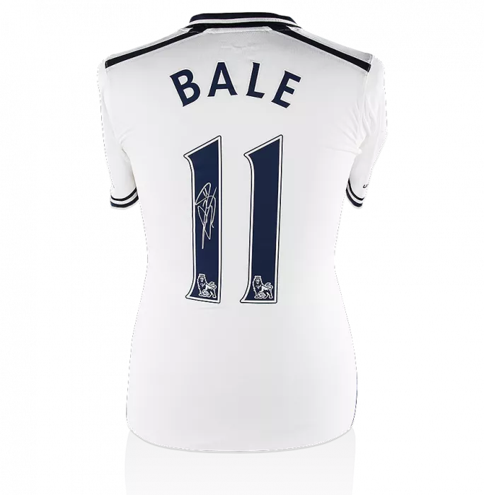 Gareth Bale Back Signed Tottenham Hotspur 2013-14 Home Shirt
