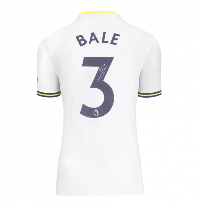 Gareth Bale Back Signed Tottenham Hotspur 2022-23 Home Shirt In Classic Frame