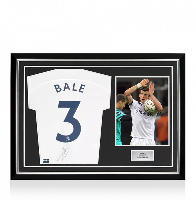 Gareth Bale Back Signed Tottenham Hotspur 2022-23 Home Shirt In Hero Frame: Option 1