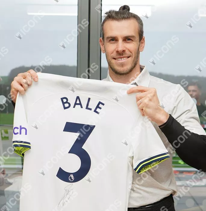 Gareth Bale Back Signed Tottenham Hotspur 2022-23 Home Shirt