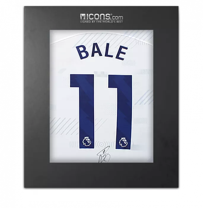 Gareth Bale Back Signed Tottenham Hotspur 2023-24 Home Shirt In Deluxe Packaging