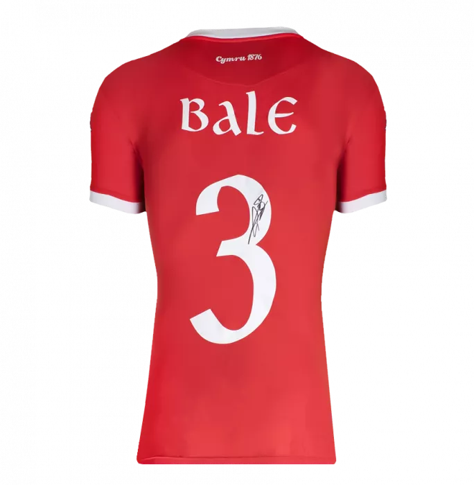 Gareth Bale Back Signed Wales 2006-07 Home Shirt In Classic Frame